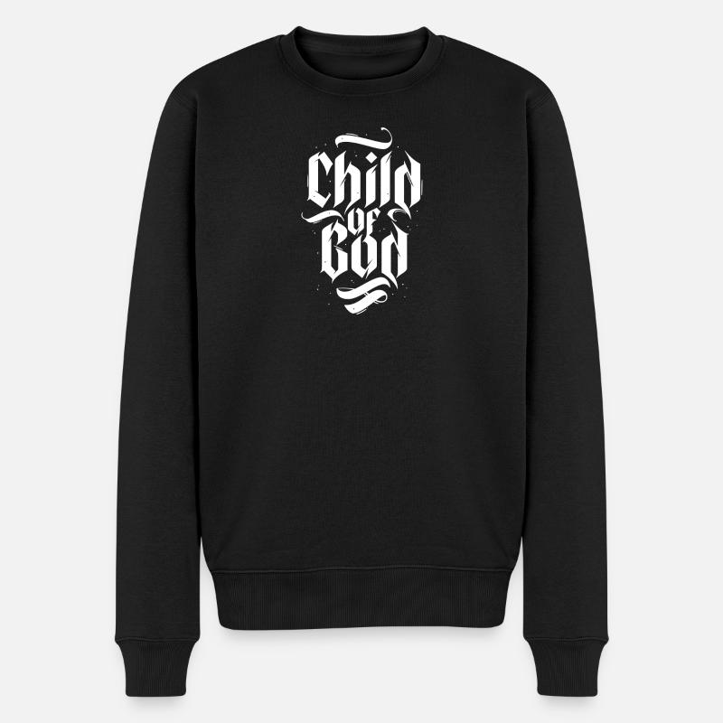 Enfant de Dieu - Pull Premium bio Homme - noir