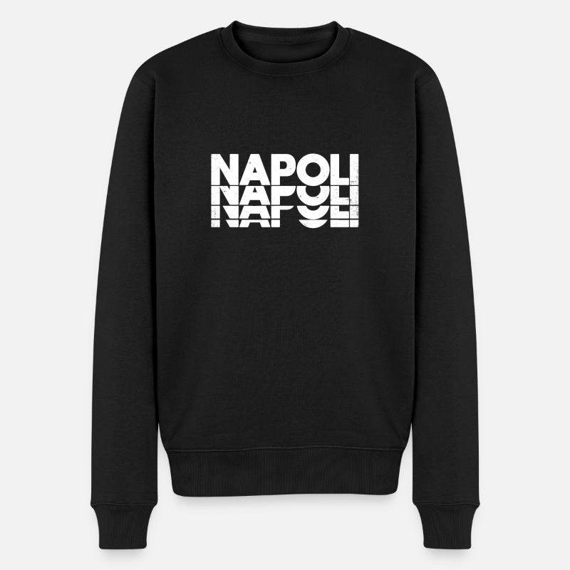 Napoli Neapel - Männer Premium Bio Pullover - Schwarz