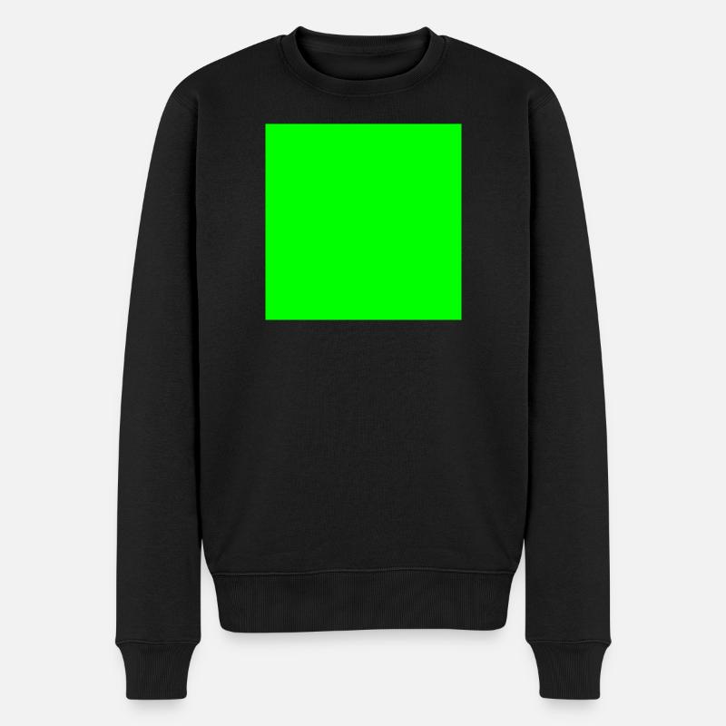 personnaliser le modèle de texture d’arrière-plan vert - Pull Premium bio Homme - noir