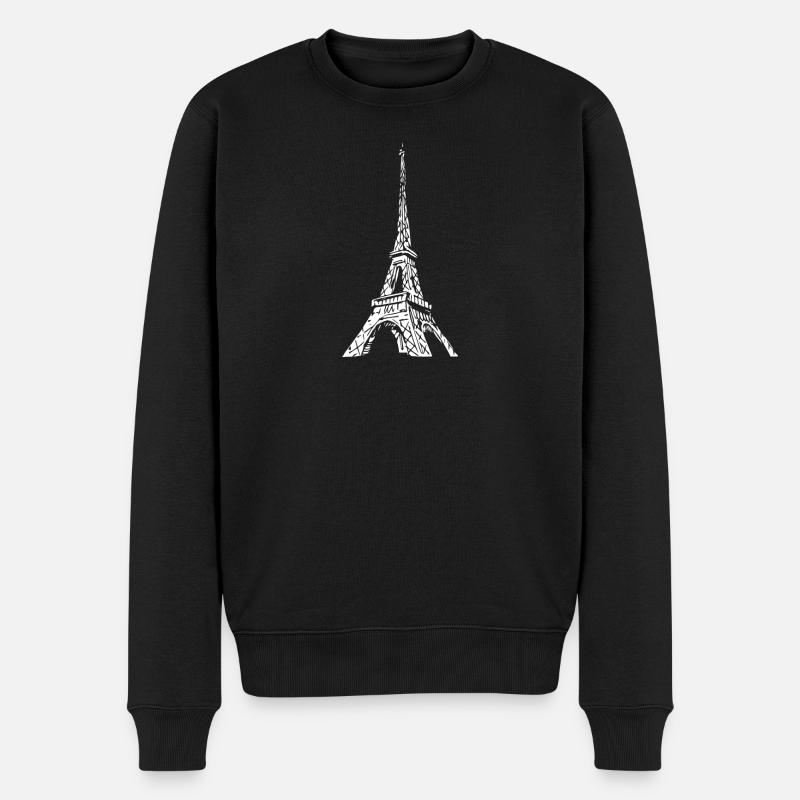 Paris Tour Eiffel - Pull Premium bio Homme - noir