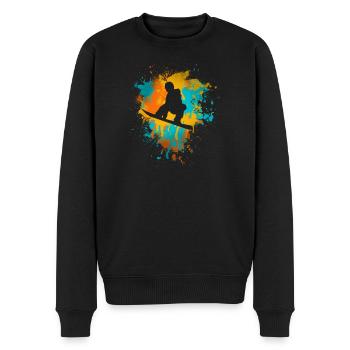 Snowboard - Pull Premium bio Homme - noir - Devant - Nico (187cm)
