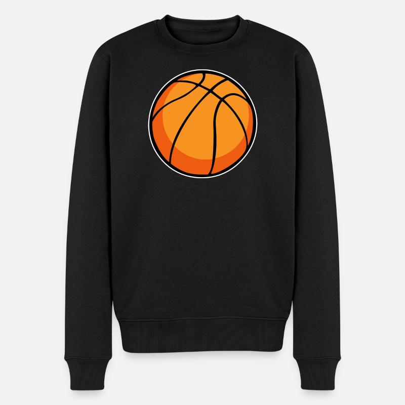 Basketball - Männer Premium Bio Pullover - Schwarz
