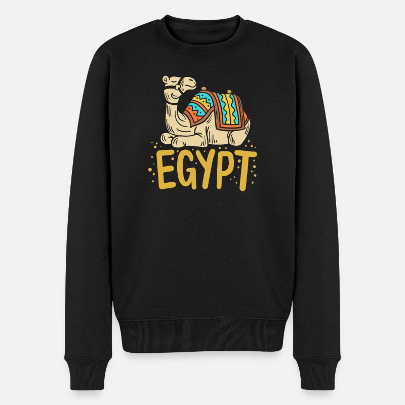 Égypte Chameau égyptien - Pull Premium bio Homme - noir