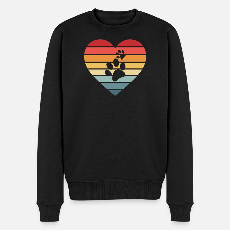 Hund Hunde - Männer Premium Bio Pullover - Schwarz