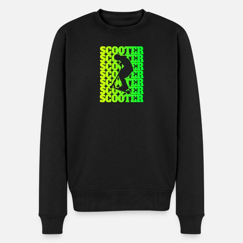 Scooter Sport Design / Geschenkidee - Männer Premium Bio Pullover - Schwarz