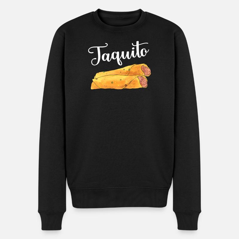 Taco-Taquito-Match - Männer Premium Bio Pullover - Schwarz
