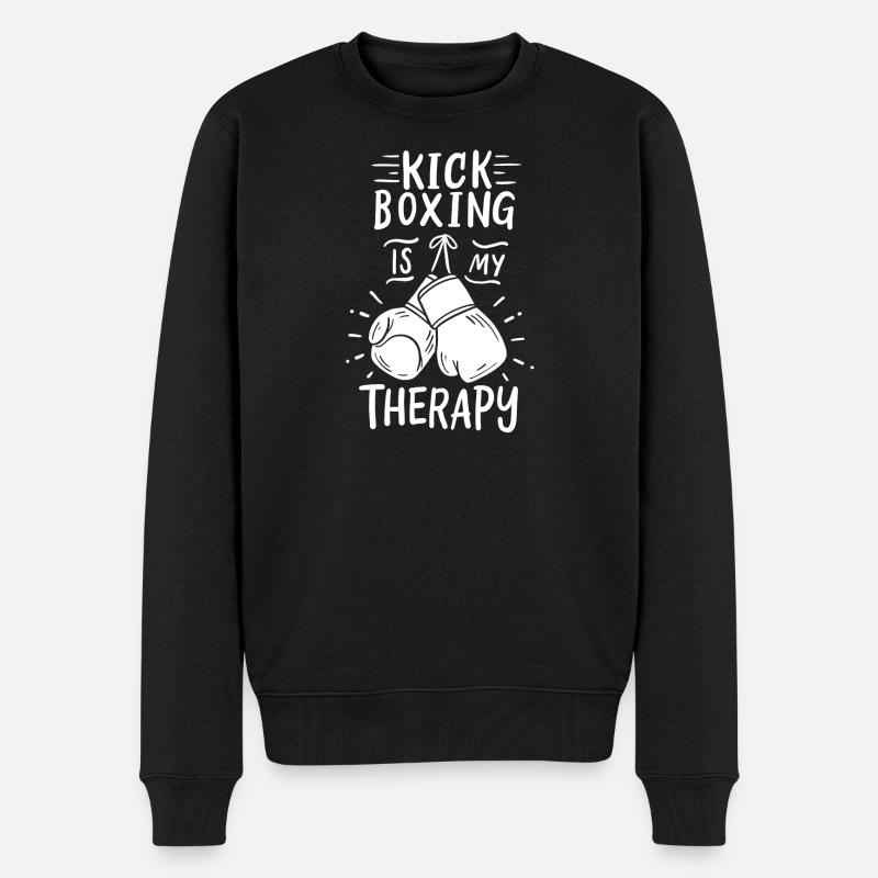 Kickboxen Kickboxer - Männer Premium Bio Pullover - Schwarz