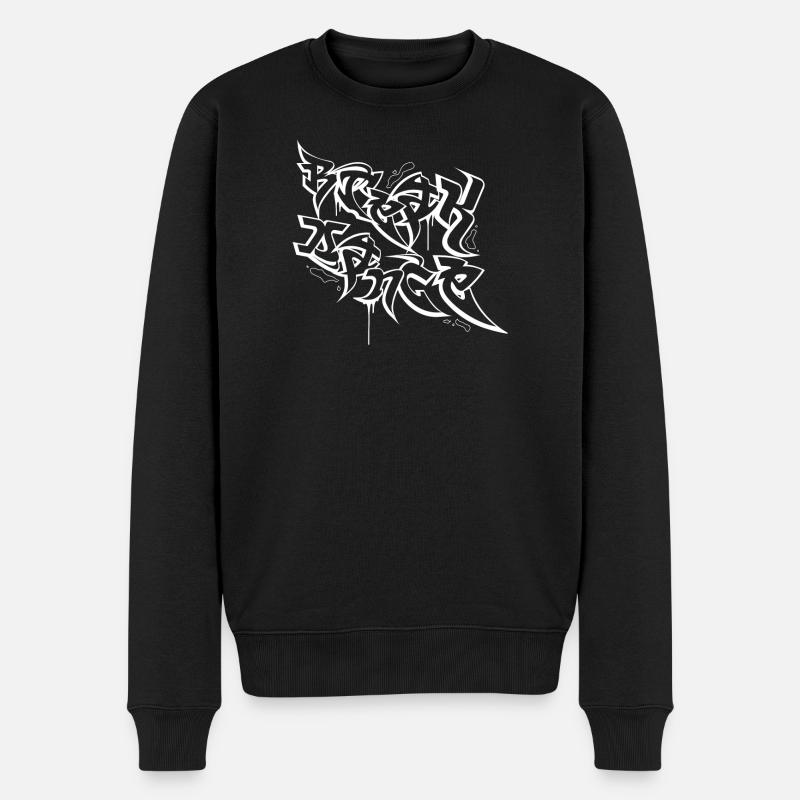 Graffiti de breakdance - Pull Premium bio Homme - noir