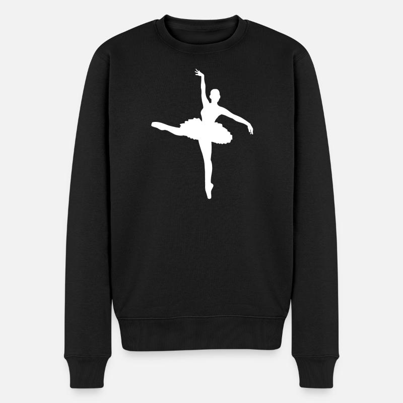Ballett Ballerina Balletttänzer - Männer Premium Bio Pullover - Schwarz