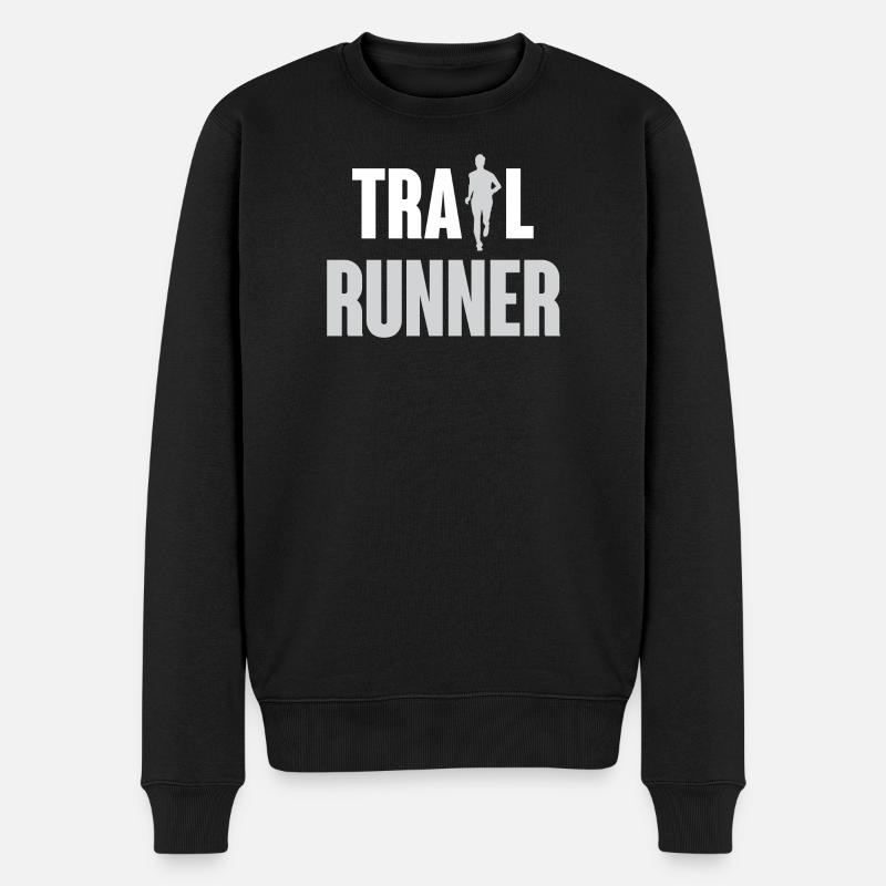 Coureur de trail - Pull Premium bio Homme - noir