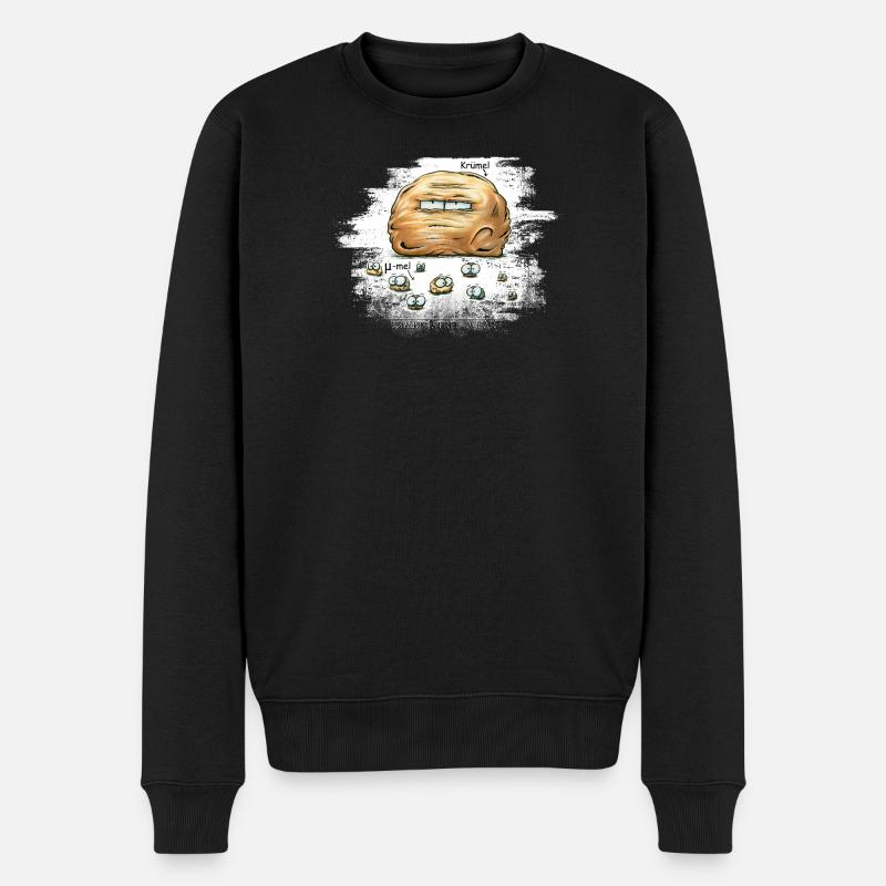 µ-mel - Männer Premium Bio Pullover - Schwarz