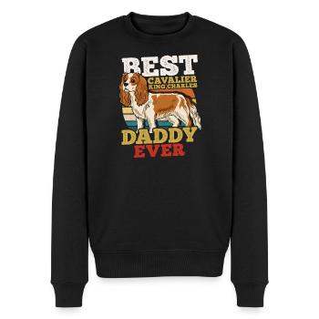 Cavalier King Charles - Männer Premium Bio Pullover - Schwarz - Vorne - Nico (187cm)