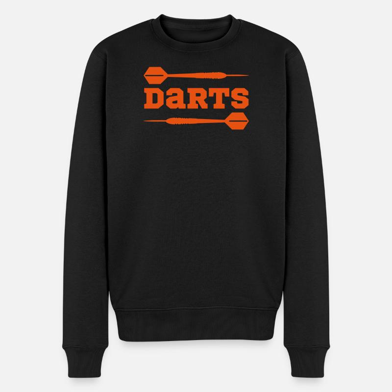 Darts Sport - Männer Premium Bio Pullover - Schwarz