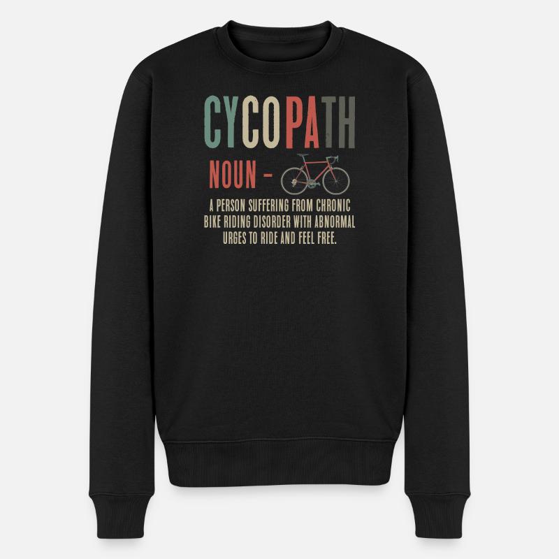 Cyclopath Ride Urges - Männer Premium Bio Pullover - Schwarz
