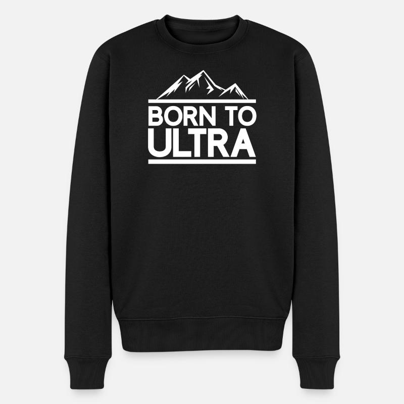 Né pour Ultra Running - Pull Premium bio Homme - noir
