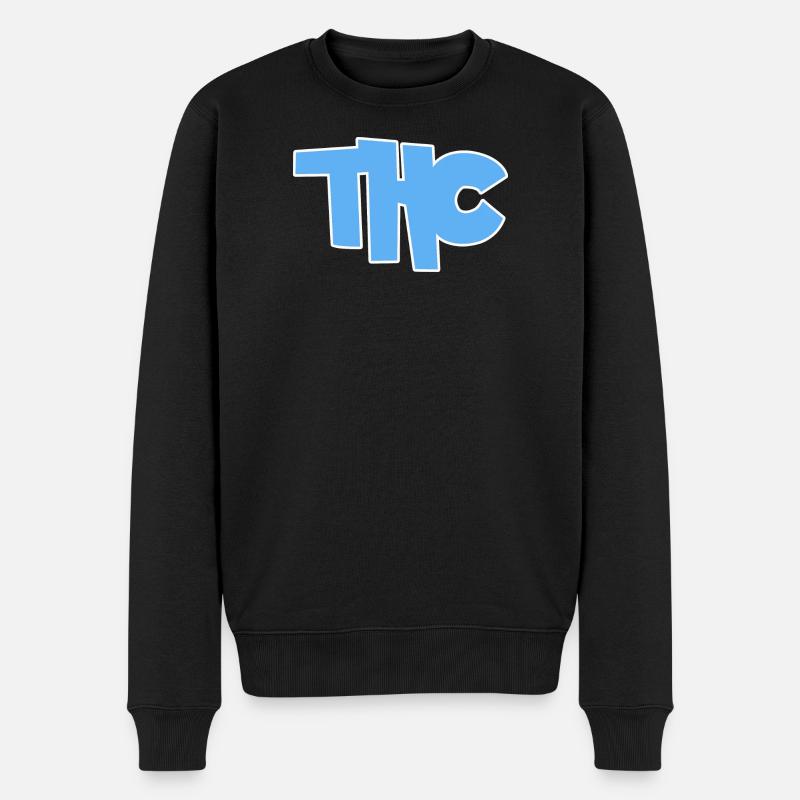 THC - Männer Premium Bio Pullover - Schwarz
