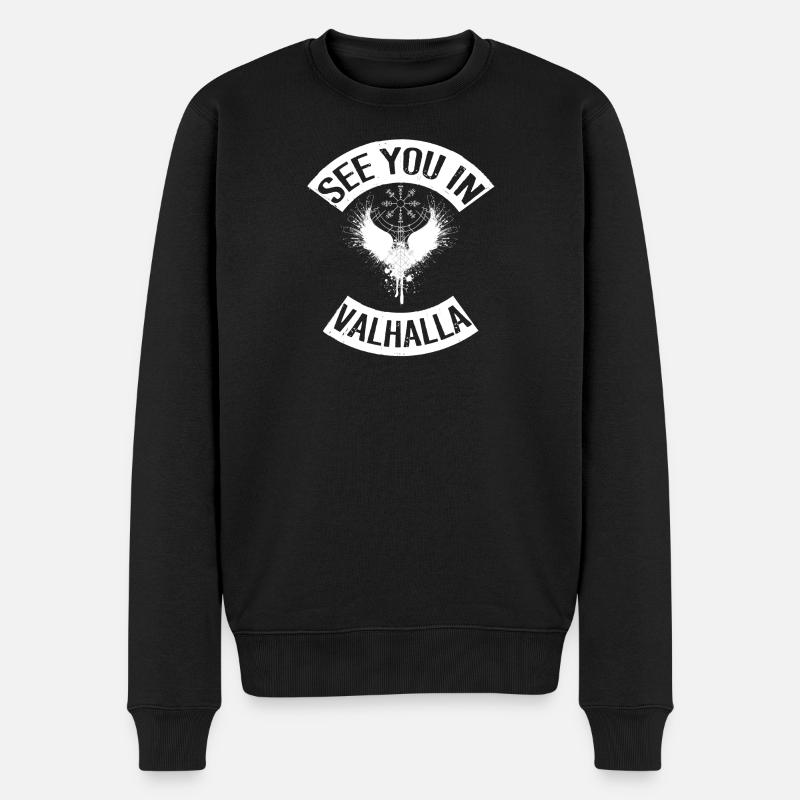 Rendez-vous à Valhalla - Pull Premium bio Homme - noir