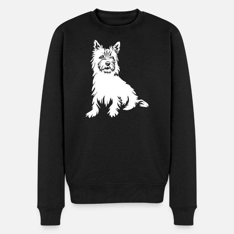 Cairn Terrier "Black Edition" - Pull Premium bio Homme - noir