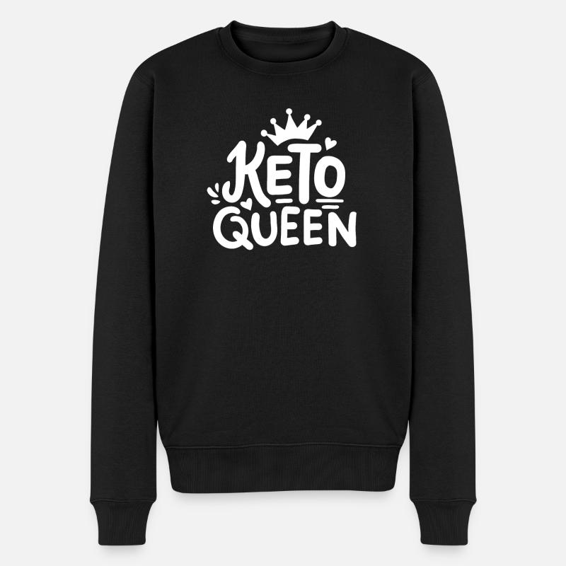 Régime céto cétose céto - Pull Premium bio Homme - noir