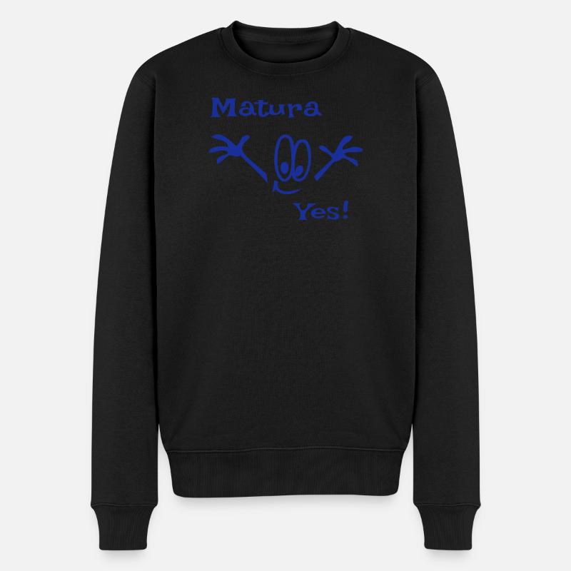 Matura , Abitur, Schule - Männer Premium Bio Pullover - Schwarz
