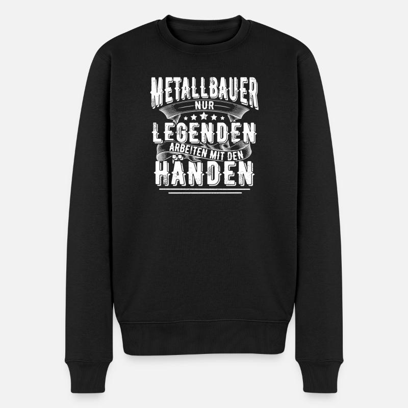 Metallbauer - Männer Premium Bio Pullover - Schwarz