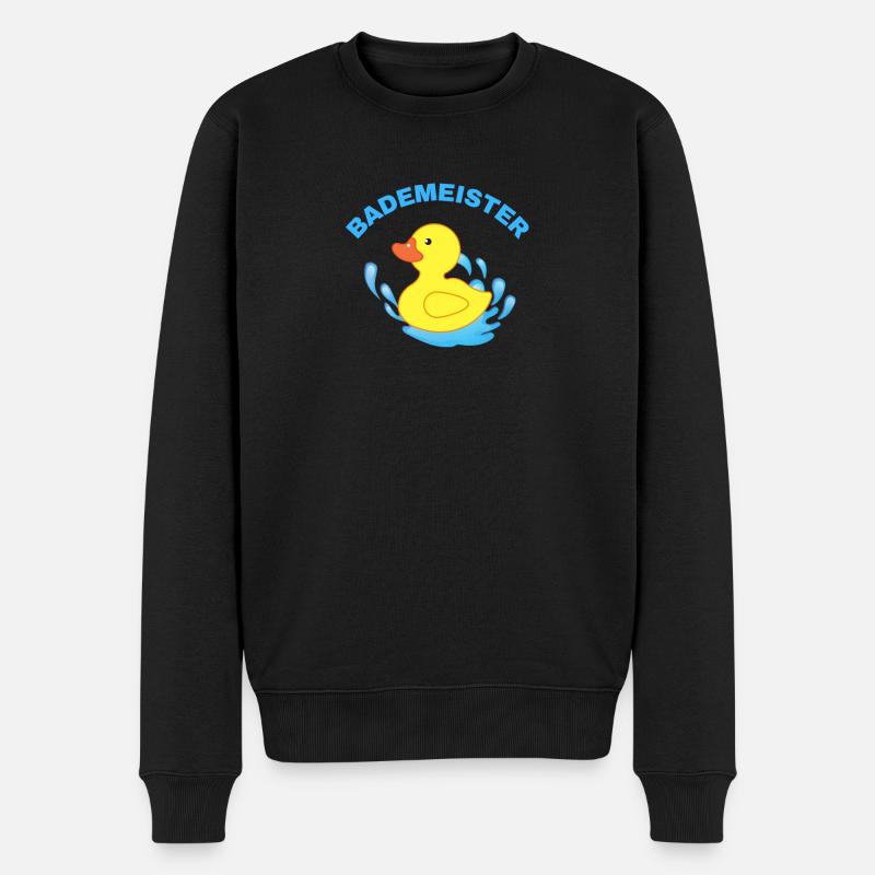 Bademeister - Männer Premium Bio Pullover - Schwarz