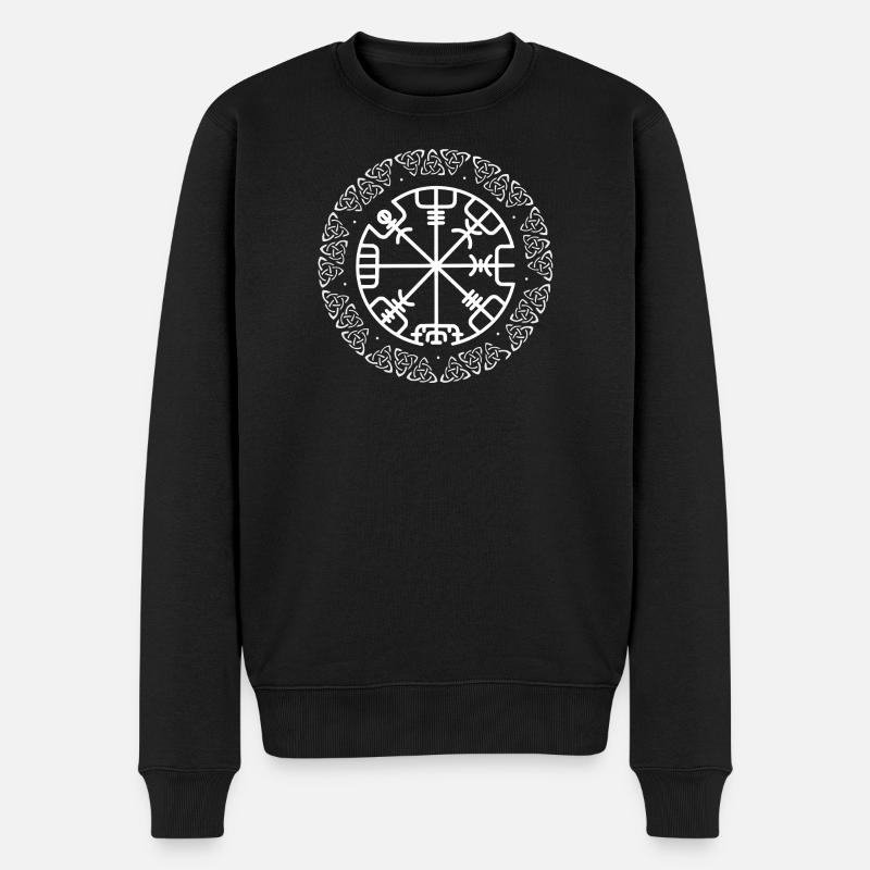Wikinger - Männer Premium Bio Pullover - Schwarz