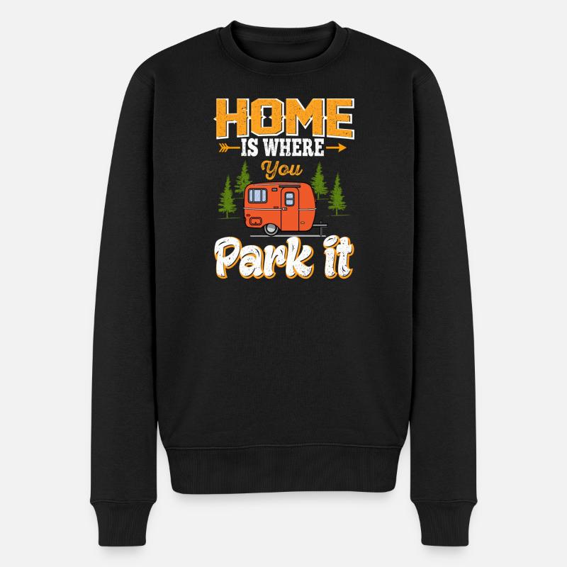 camping - Pull Premium bio Homme - noir