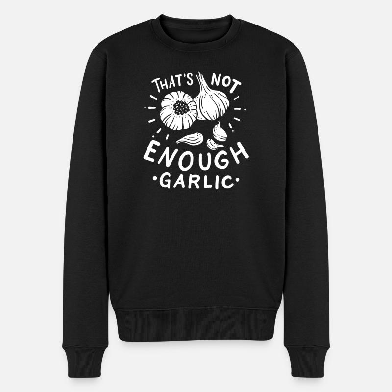 Gousses d’ail - Pull Premium bio Homme - noir