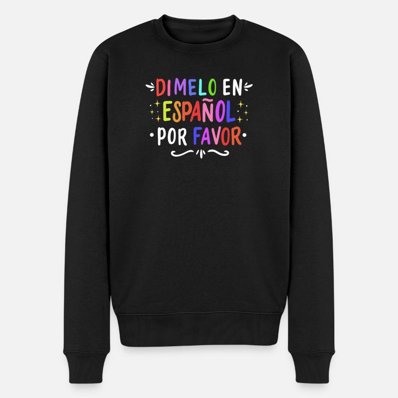 Espagnol Professeur d’espagnol Langue - Pull Premium bio Homme - noir