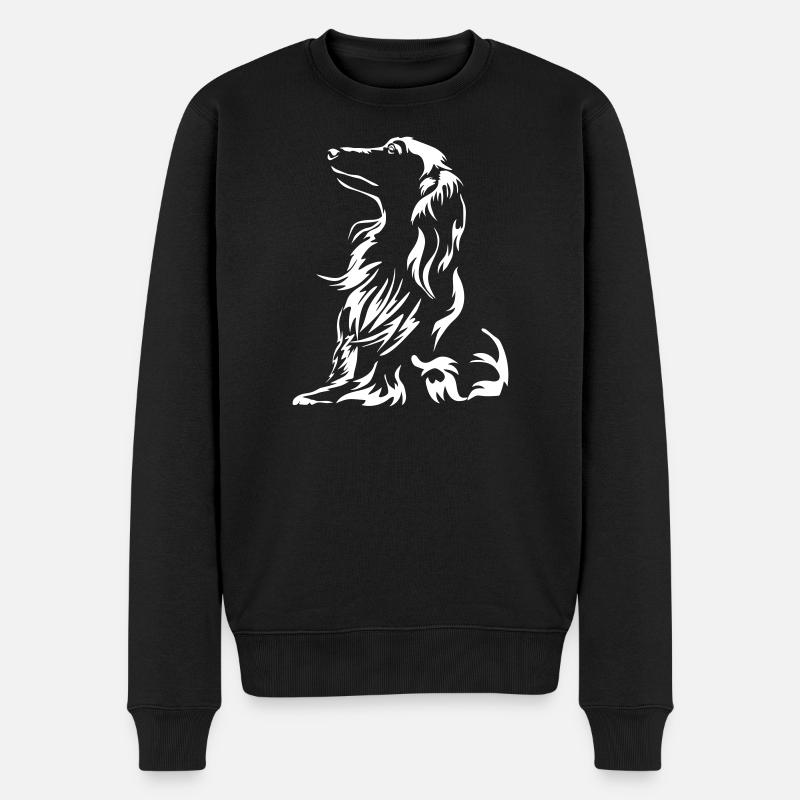 Teckel « Black Edition » - Pull Premium bio Homme - noir