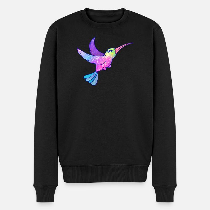 Colibri oiseau mignon animaux - Pull Premium bio Homme - noir