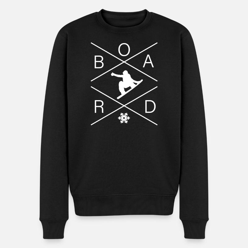 Snowboard - Pull Premium bio Homme - noir