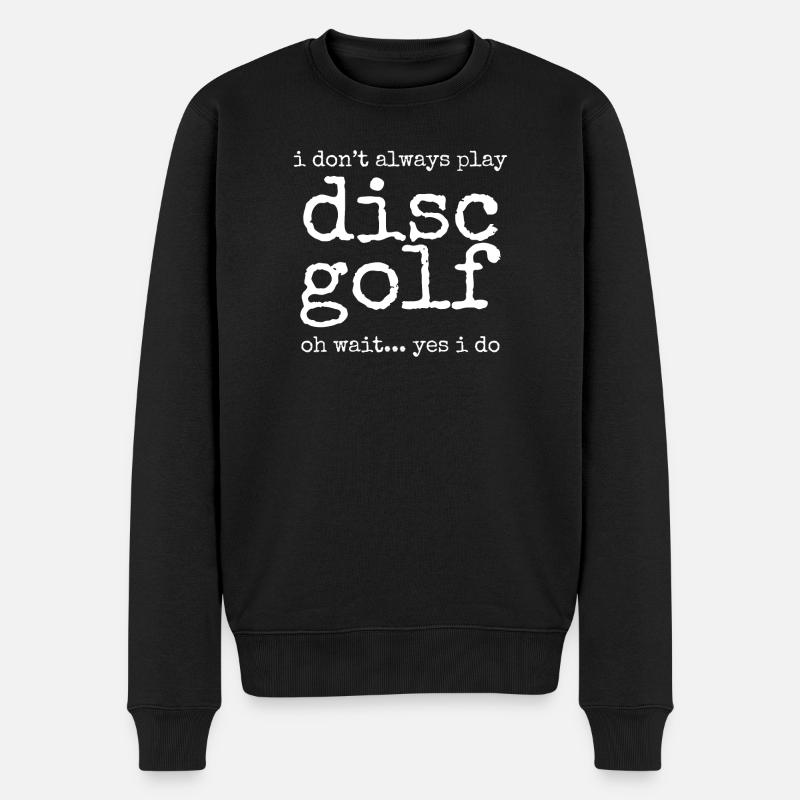 Discgolf Discgolfer Discgolfspieler - Männer Premium Bio Pullover - Schwarz
