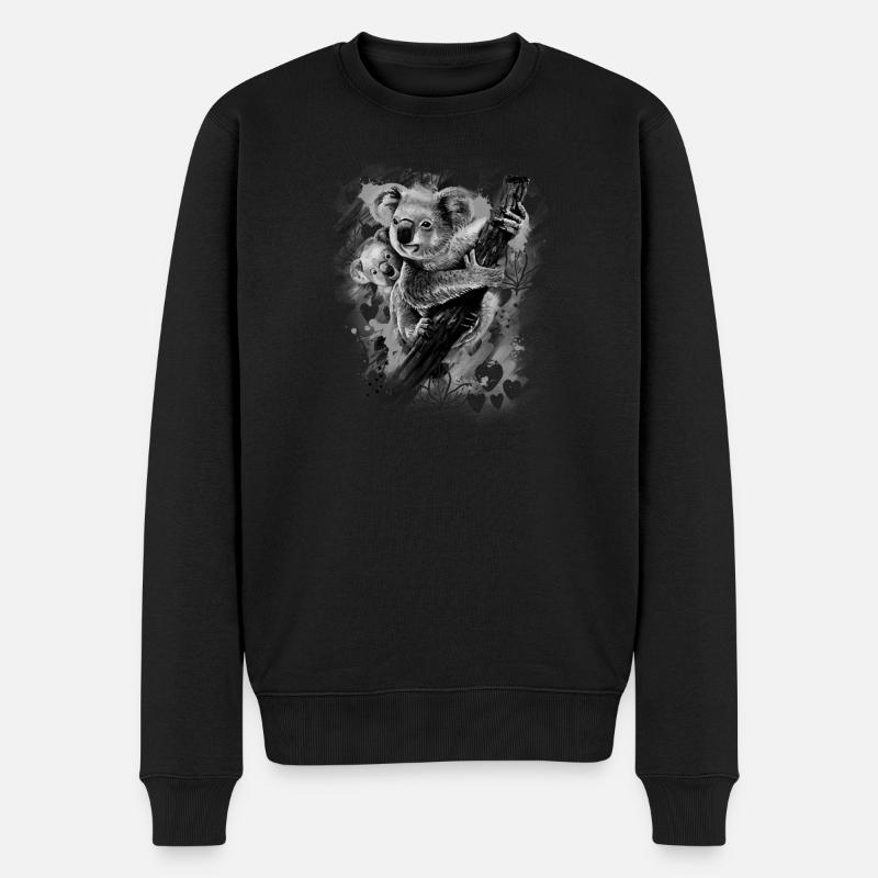Koala - Pull Premium bio Homme - noir