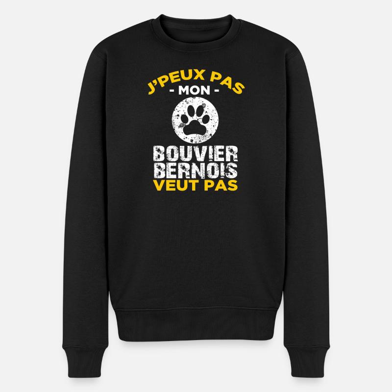 Bouvier Bernois - Pull Premium bio Homme - noir