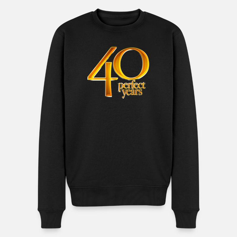 40e anniversaire - Pull Premium bio Homme - noir