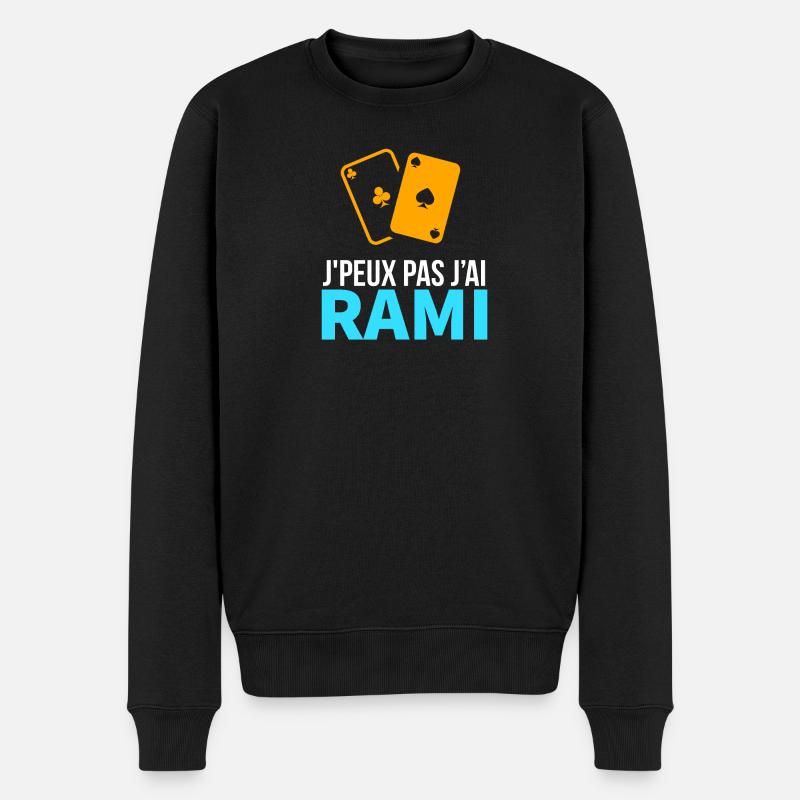 Jeu de cartes Le Rami - Pull Premium bio Homme - noir