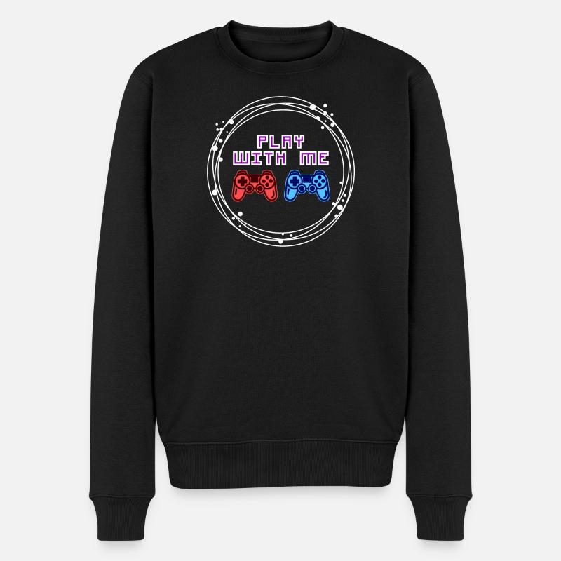 Multijoueur Gamer Controller Contrôleur Joueur - Pull Premium bio Homme - noir