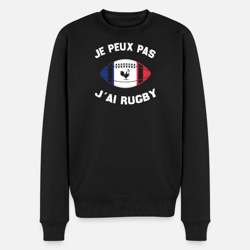 Je Peux Pas J'ai Rugby - Pull Premium bio Homme - noir