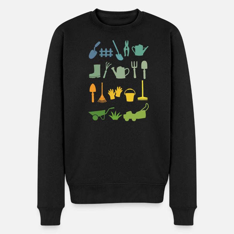 Garten Gärtner Gärtnerin - Männer Premium Bio Pullover - Schwarz