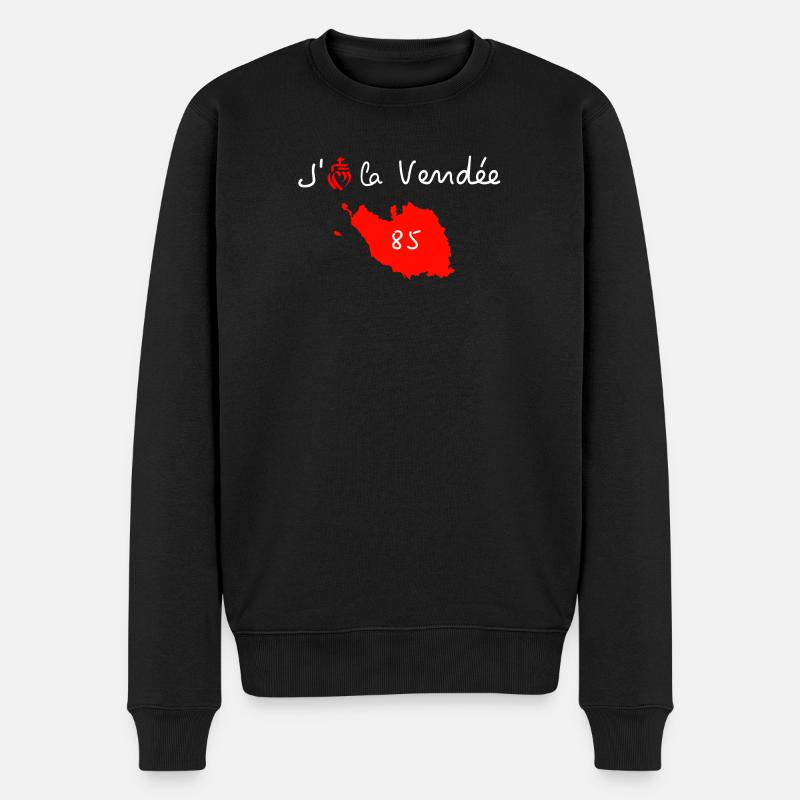 j'aime la vendee carte 85 - Pull Premium bio Homme - noir