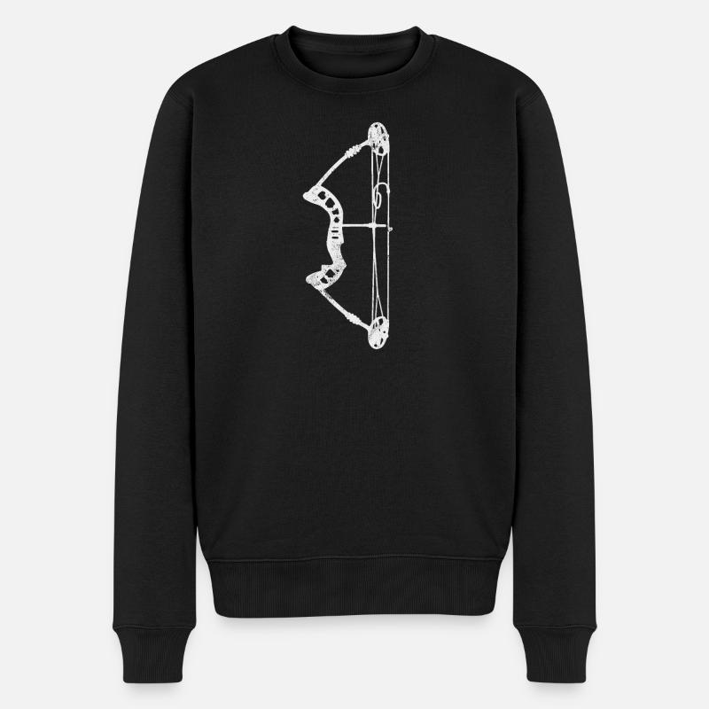 Bogenschießen Bogen Bogenschütze - Männer Premium Bio Pullover - Schwarz