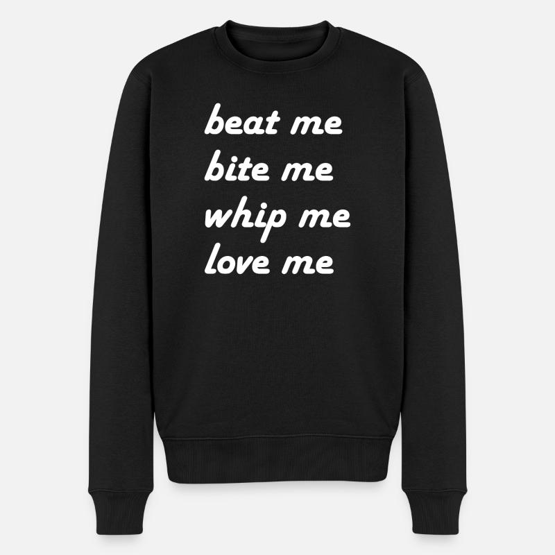beat me me whip me - Pull Premium bio Homme - noir