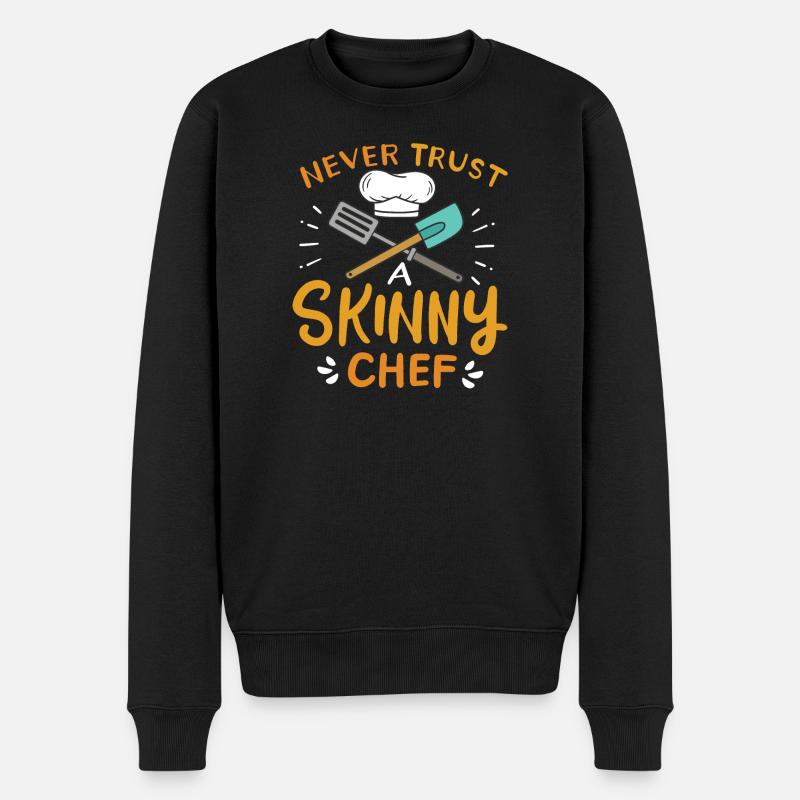 Koch Kochen - Männer Premium Bio Pullover - Schwarz