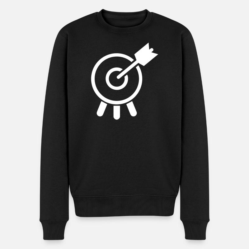Bogenschießen - Männer Premium Bio Pullover - Schwarz