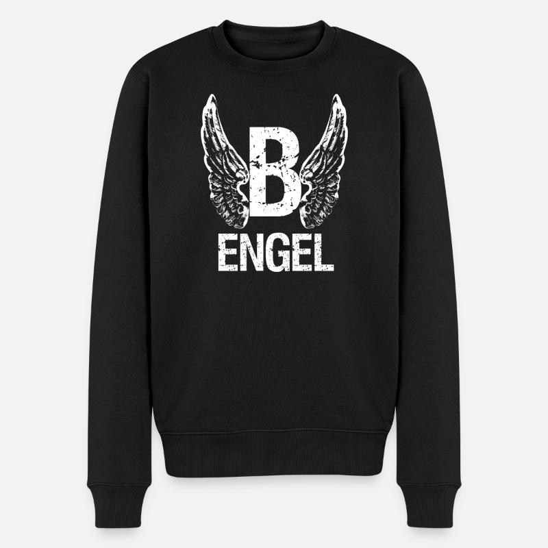 (B) ENGEL - Männer Premium Bio Pullover - Schwarz