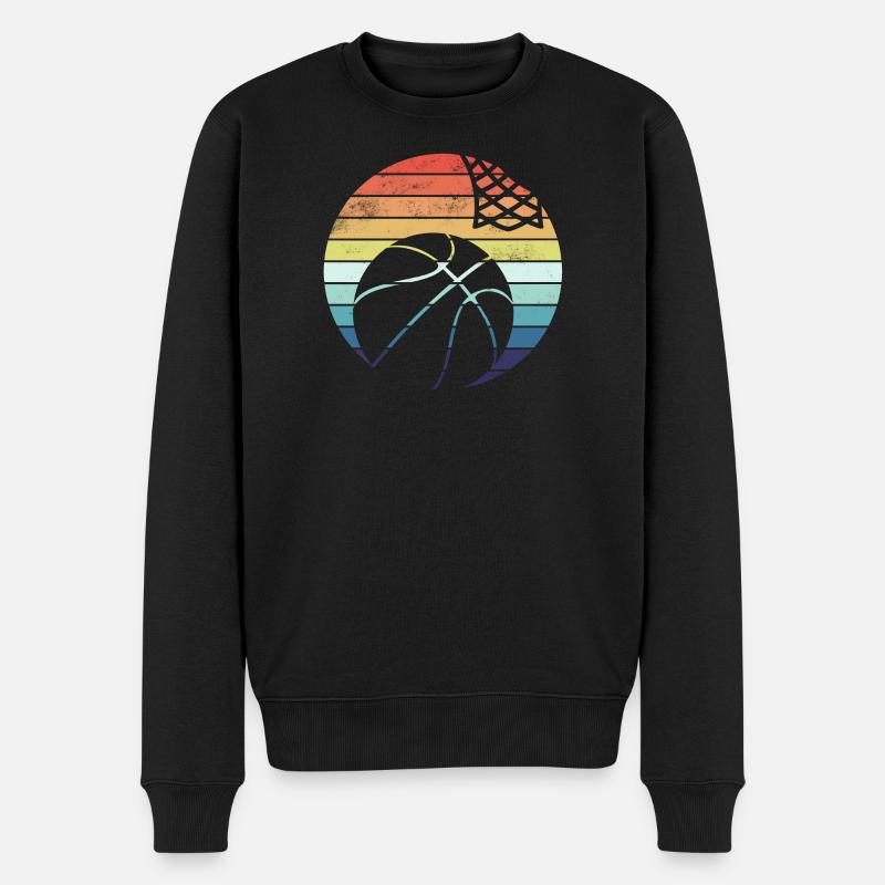 Basket-ball - Pull Premium bio Homme - noir