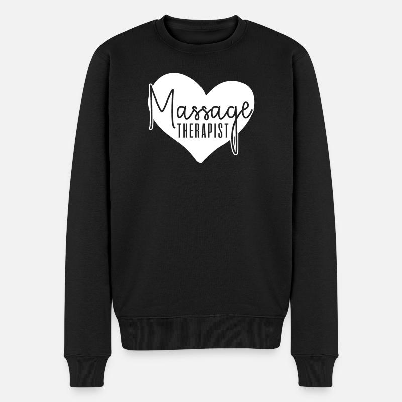 Massagethérapeute massage - Pull Premium bio Homme - noir