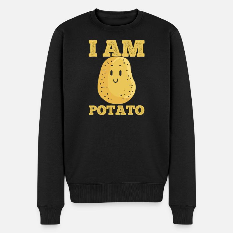 Pomme de terre Kawaii - Pull Premium bio Homme - noir